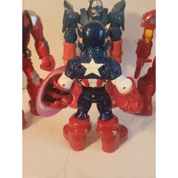 Lot of 4 Action Figures 12" Transformers Toy Robot figure transformer Captain - Picture 6 of 13